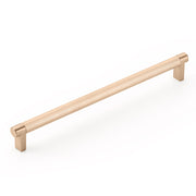 Emtek Select Cabinet Pull 10" Centers Rectangular Stem, Knurled Bar