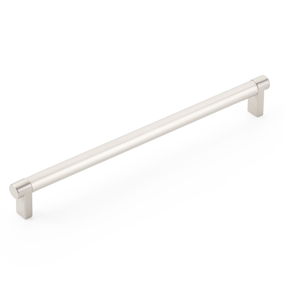 Emtek Select Cabinet Pull 10" Centers Rectangular Stem, Smooth Bar