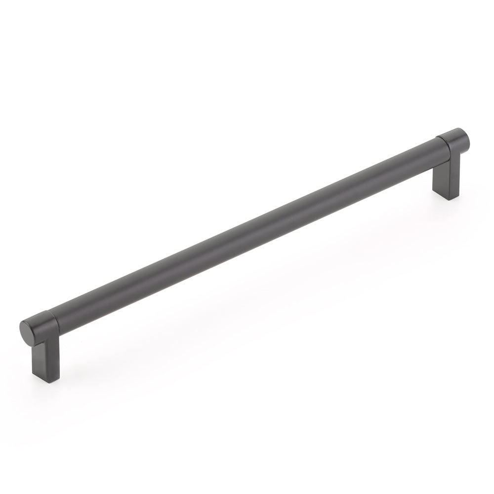 Emtek Select Cabinet Pull 10" Centers Rectangular Stem, Smooth Bar