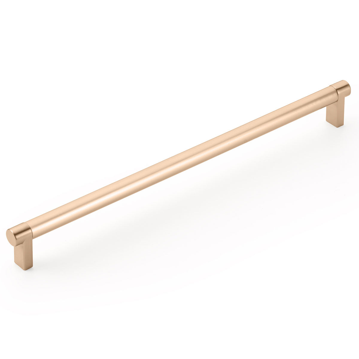 Emtek Select Cabinet Pull 12" Centers Rectangular Stem, Smooth Bar