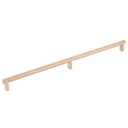 Emtek Select Cabinet Pull 16" Centers Rectangular Stem, Knurled Bar