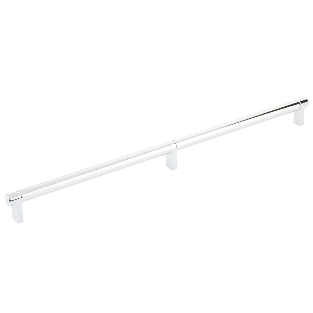 Emtek Select Cabinet Pull 16" Centers Rectangular Stem, Smooth Bar