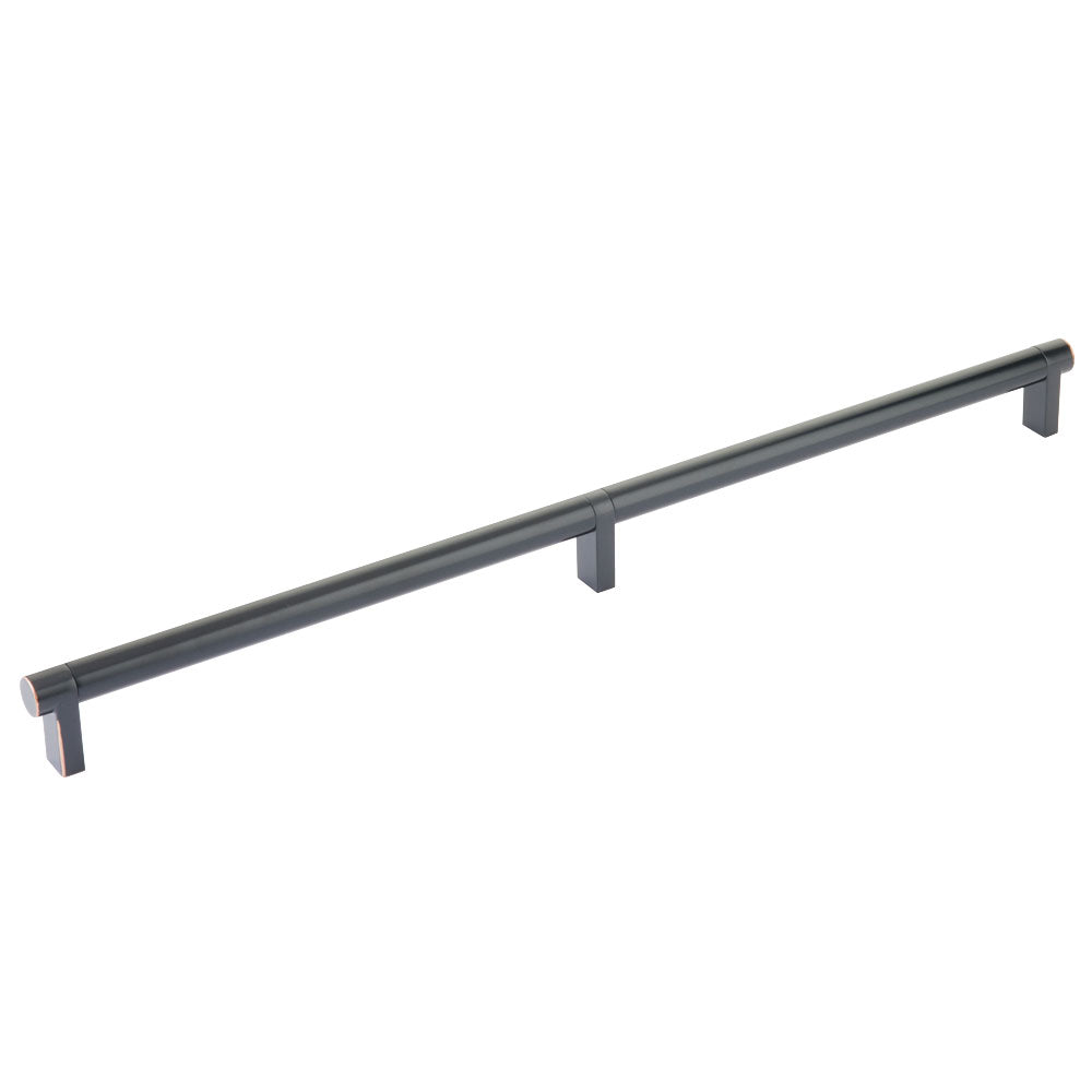 Emtek Select Cabinet Pull 16" Centers Rectangular Stem, Smooth Bar