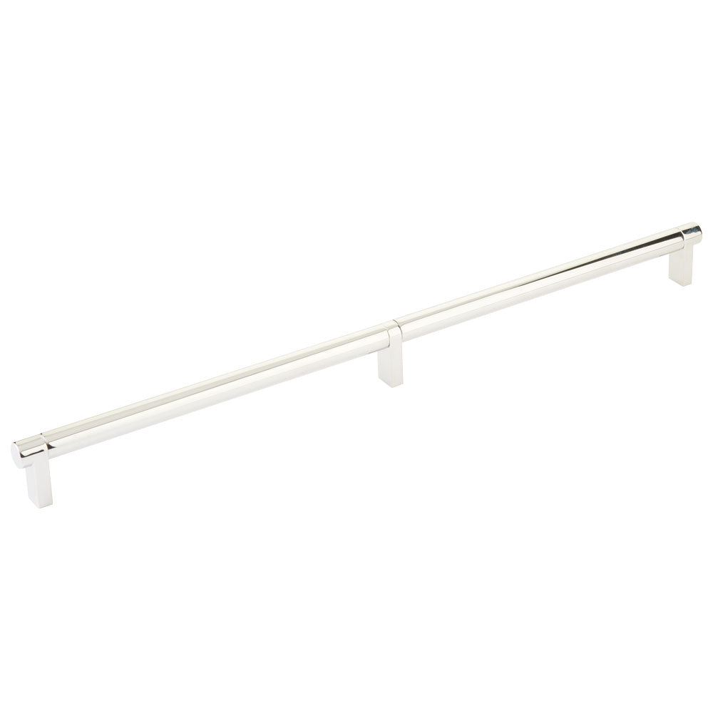 Emtek Select Cabinet Pull 16" Centers Rectangular Stem, Smooth Bar