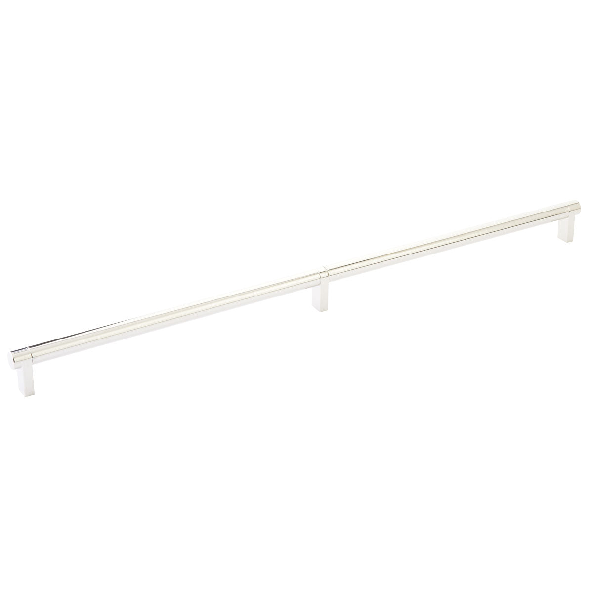 Emtek Select Cabinet Pull 20" Centers Rectangular Stem, Smooth Bar