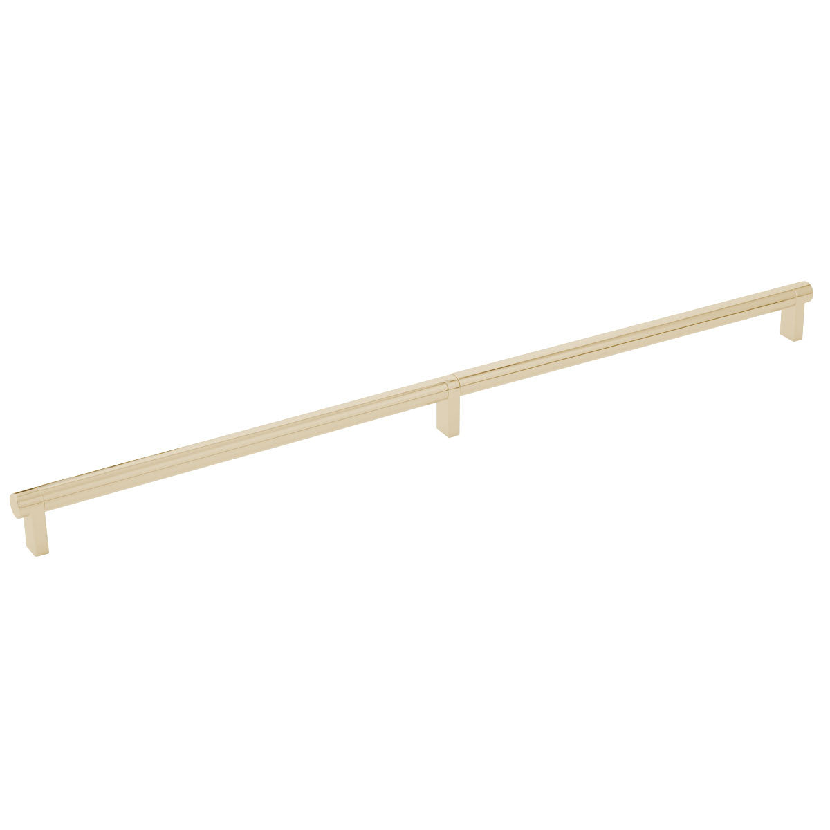 Emtek Select Cabinet Pull 20" Centers Rectangular Stem, Smooth Bar