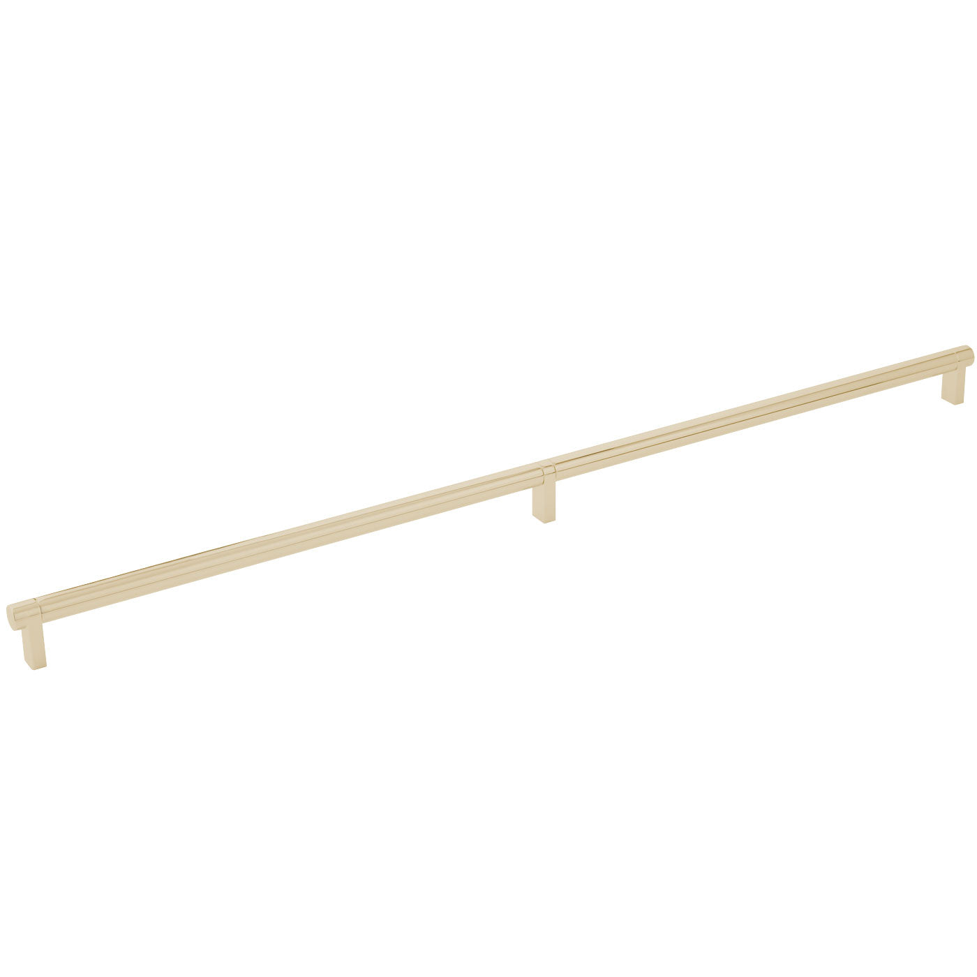 Emtek Select Cabinet Pull 24" Centers Rectangular Stem, Smooth Bar