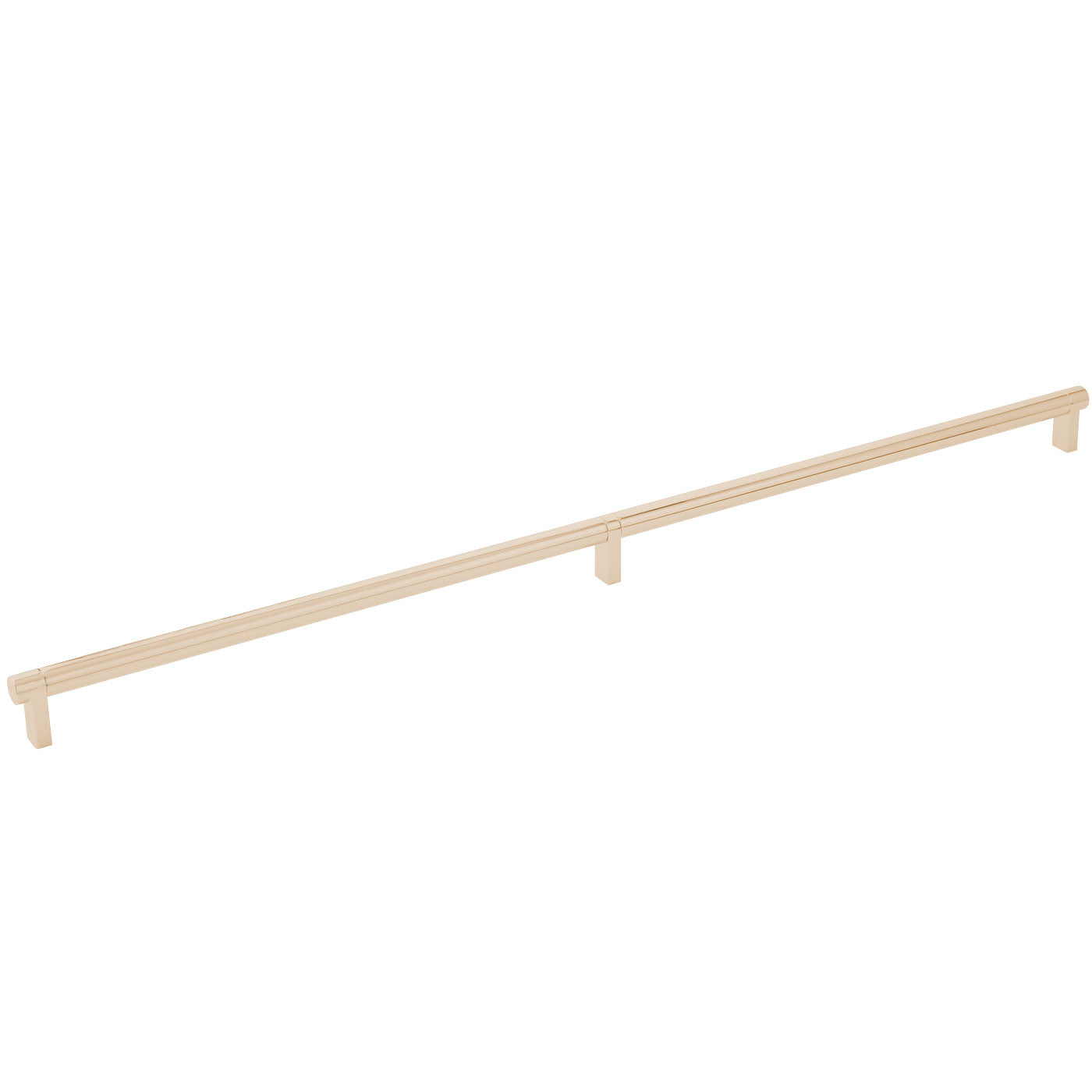 Emtek Select Cabinet Pull 24" Centers Rectangular Stem, Smooth Bar