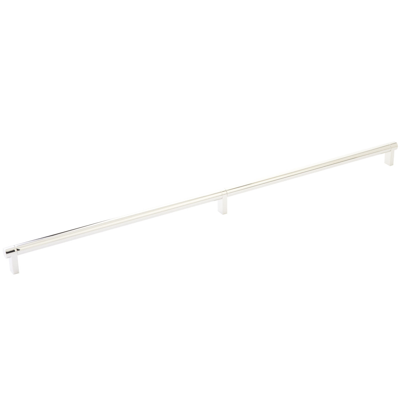 Emtek Select Cabinet Pull 24" Centers Rectangular Stem, Smooth Bar