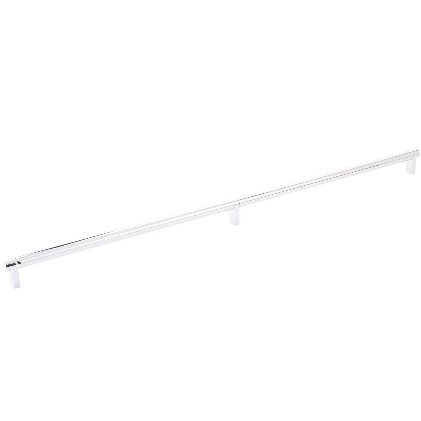 Emtek Select Cabinet Pull 24" Centers Rectangular Stem, Smooth Bar