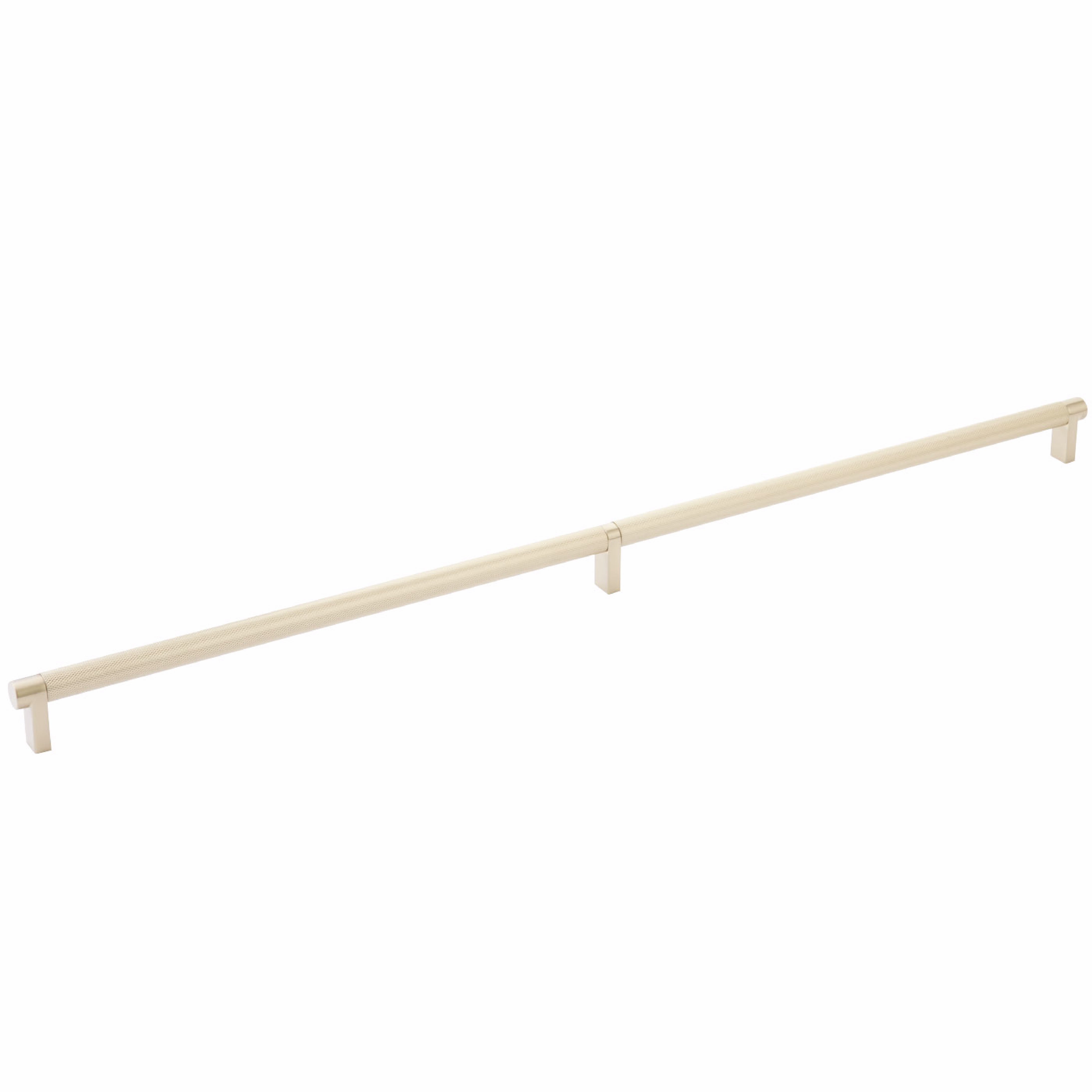 Emtek Select Cabinet Pull 24" Centers Rectangular Stem, Knurled Bar