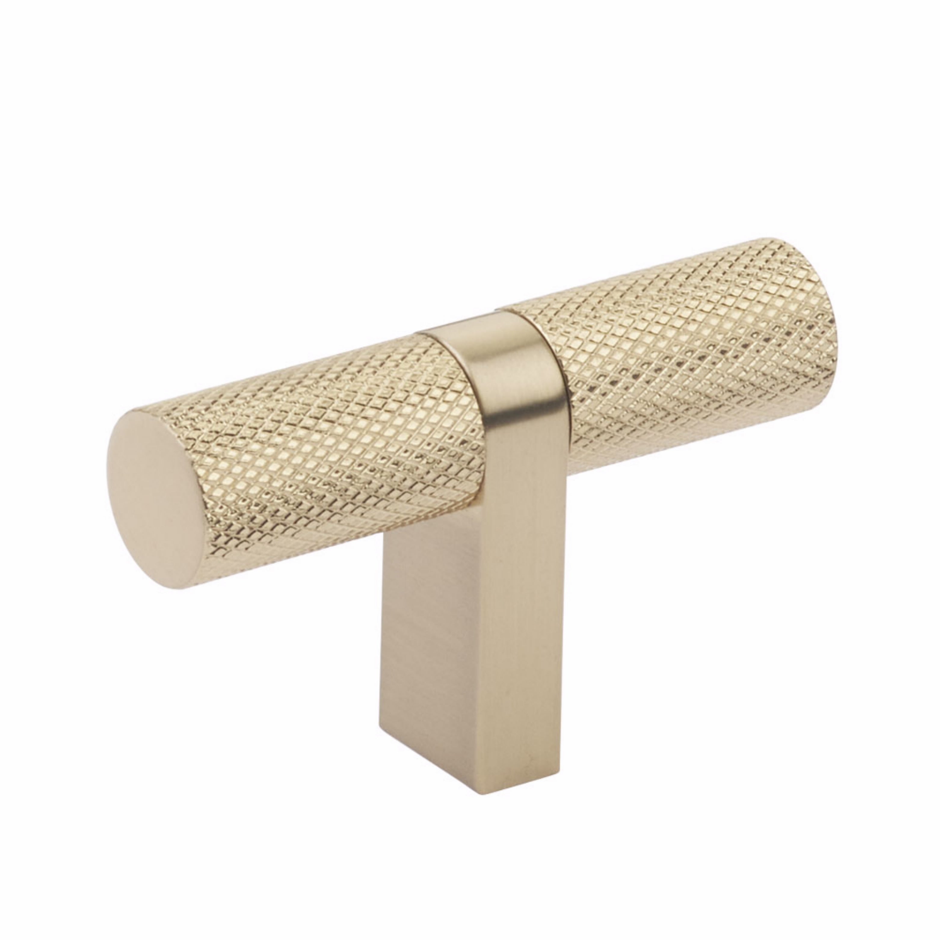 Emtek Select Cabinet T-Knob 2-1/4" Overall, Bar Stem, Knurled Bar