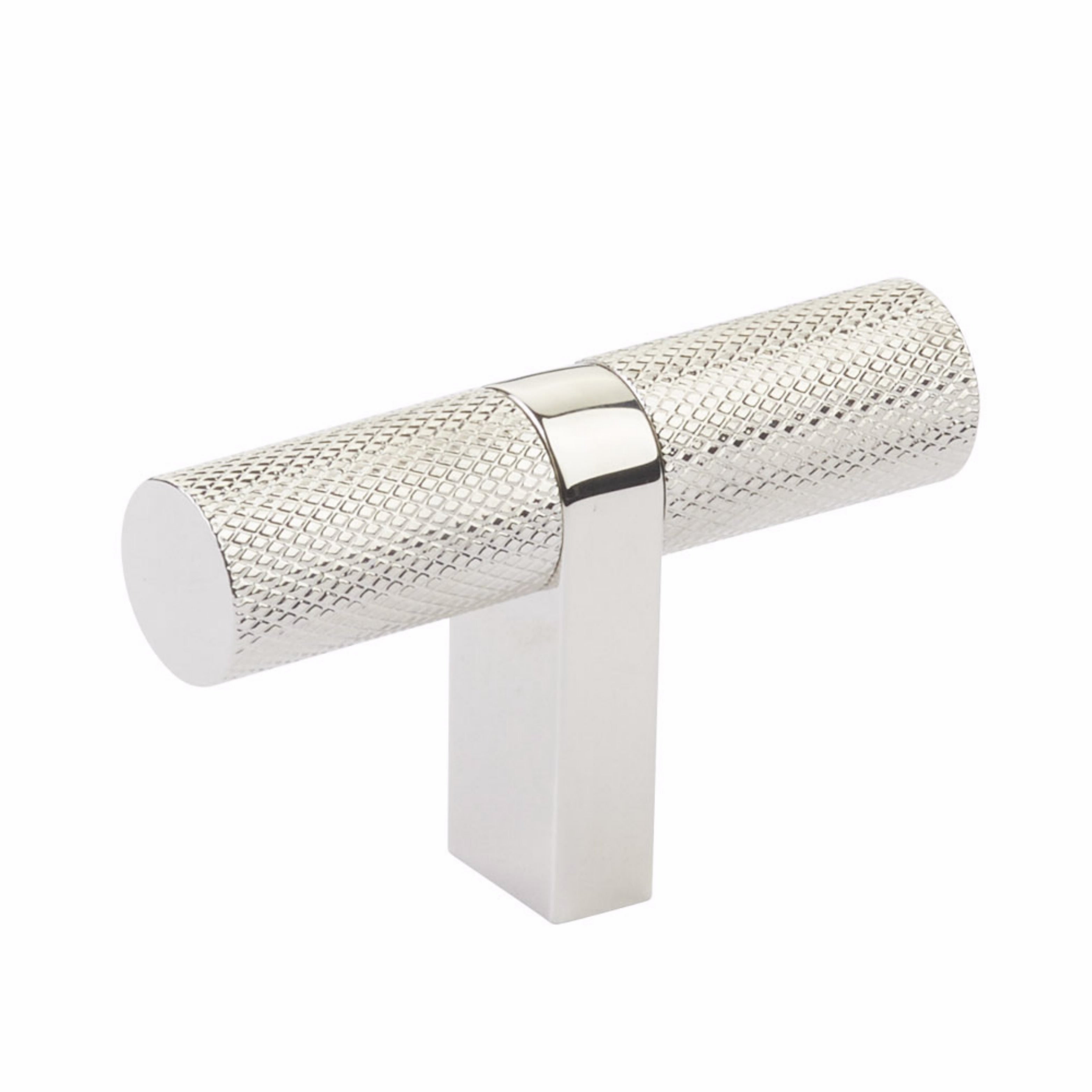 Emtek Select Cabinet T-Knob 2-1/4" Overall, Bar Stem, Knurled Bar