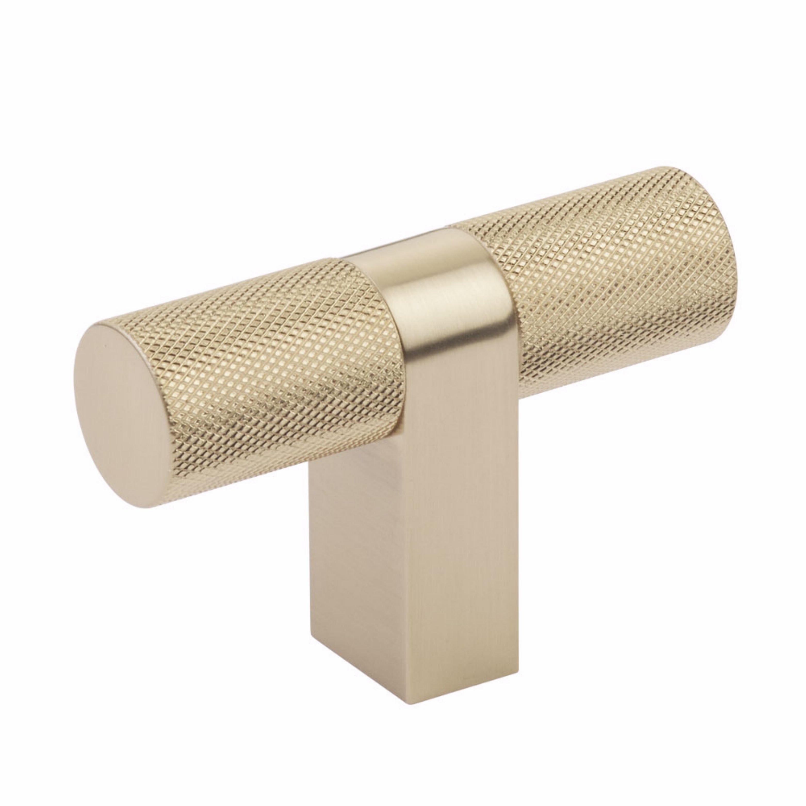 Emtek Select Cabinet T-Knob 3-1/8" Overall, Bar Stem, Knurled Bar