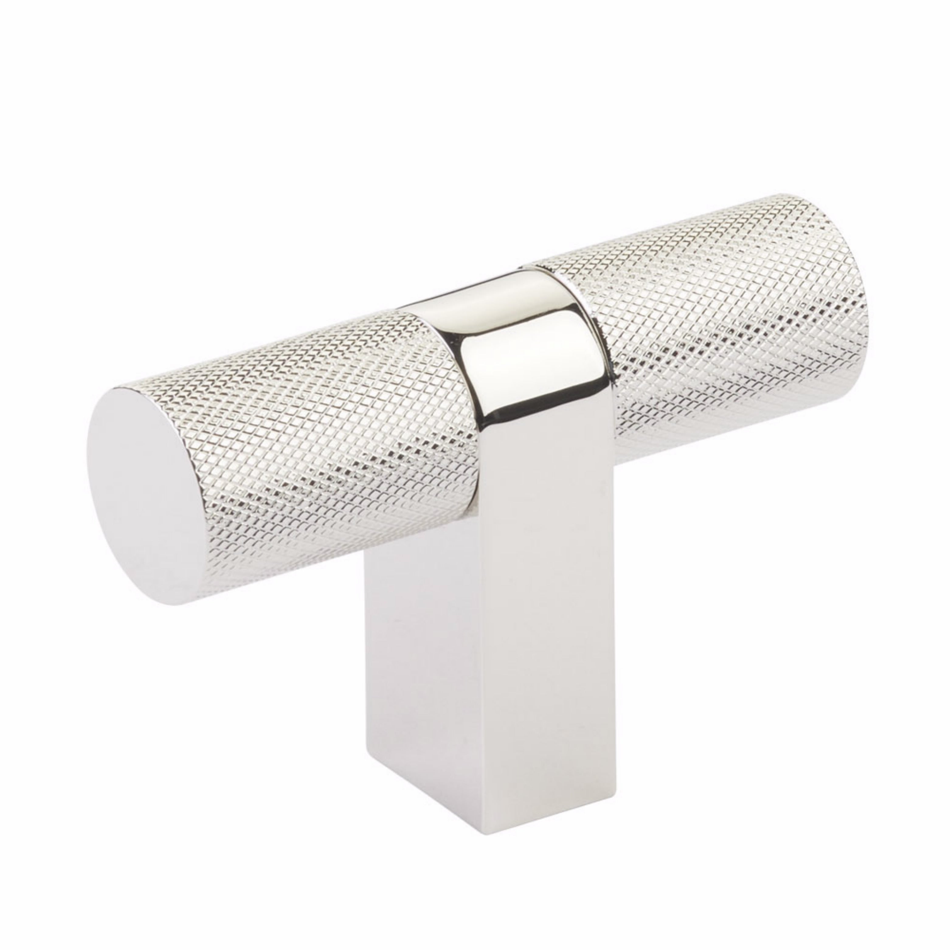 Emtek Select Cabinet T-Knob 3-1/8" Overall, Bar Stem, Knurled Bar