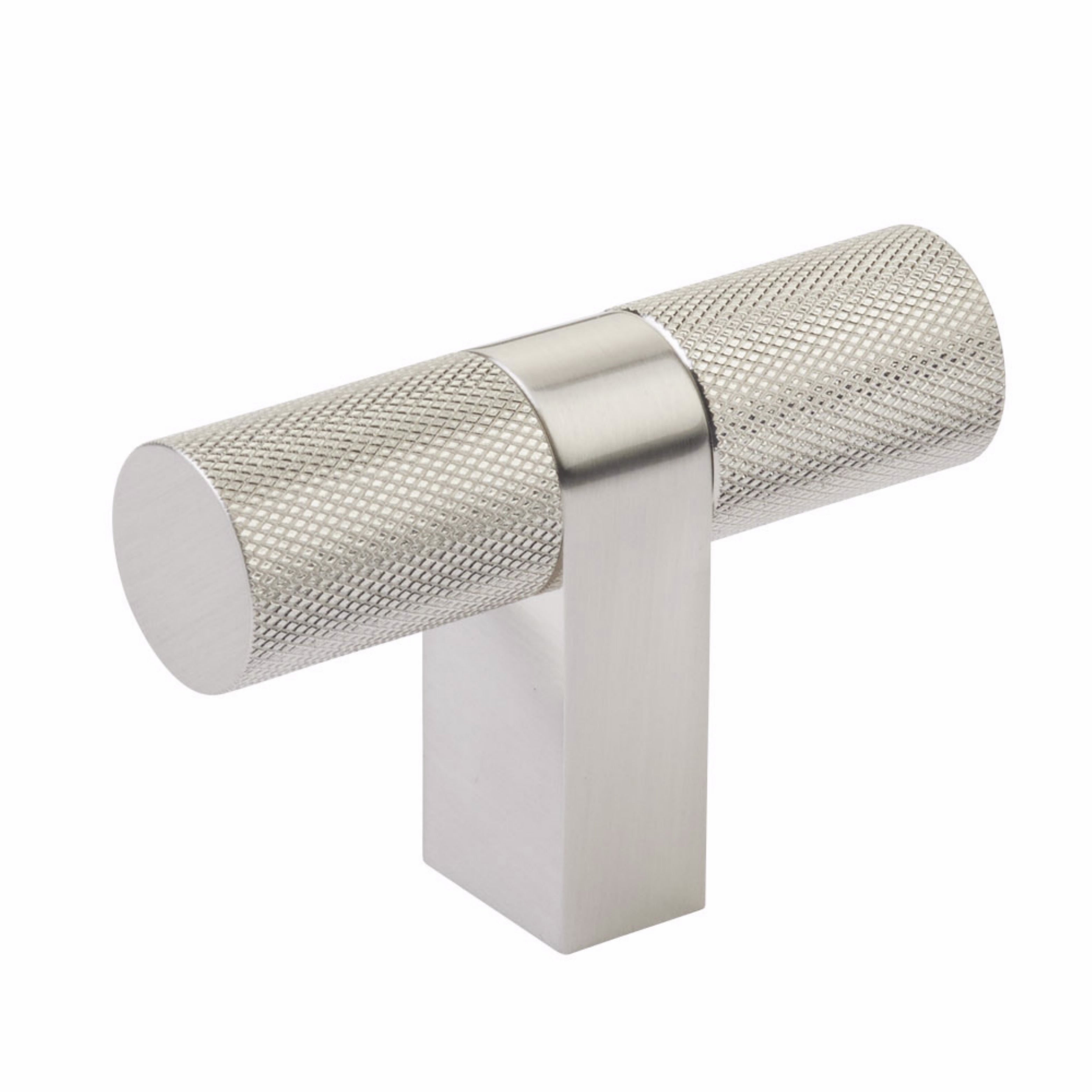Emtek Select Cabinet T-Knob 3-1/8" Overall, Bar Stem, Knurled Bar