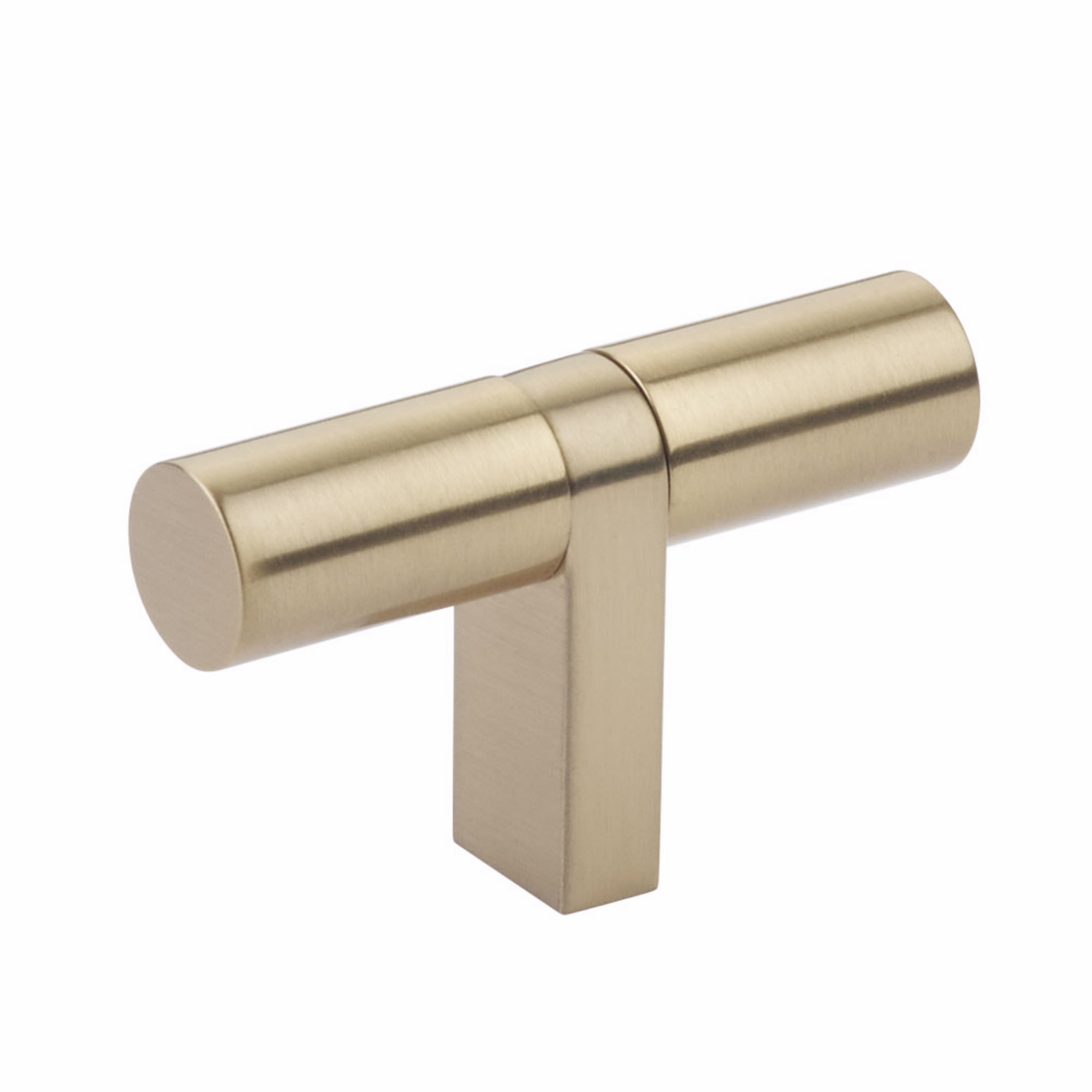 Emtek Select Cabinet T-Knob 2-1/4" Overall, Bar Stem, Smooth Bar