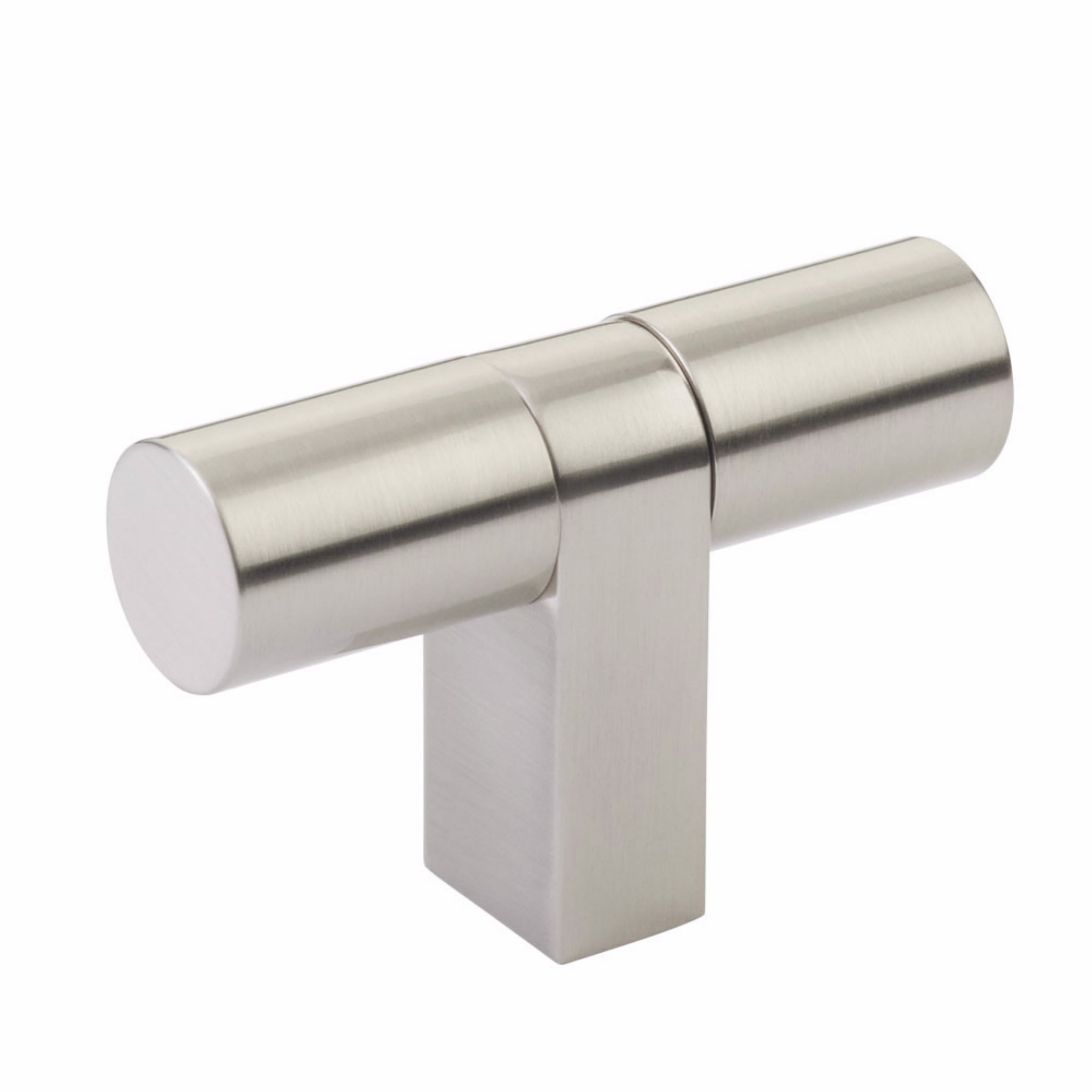 Emtek Select Cabinet T-Knob 3-1/8" Overall, Bar Stem, Smooth Bar