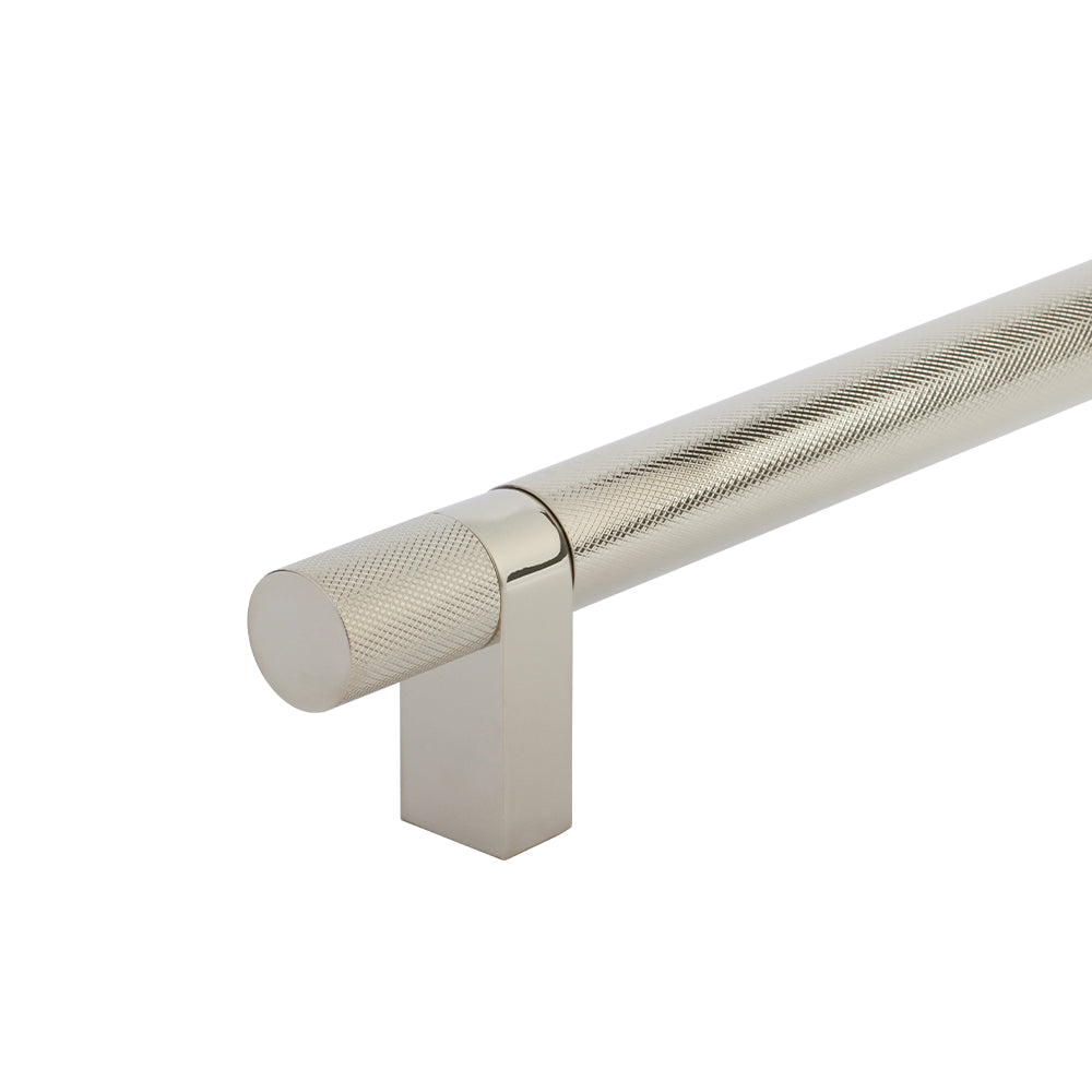 Emtek Select Bar Appliance Pull 54" Centers, Bar Stem, Knurled Bar