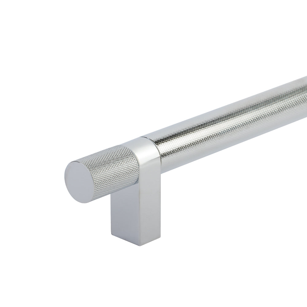 Emtek Select Bar Appliance Pull 54" Centers, Bar Stem, Knurled Bar