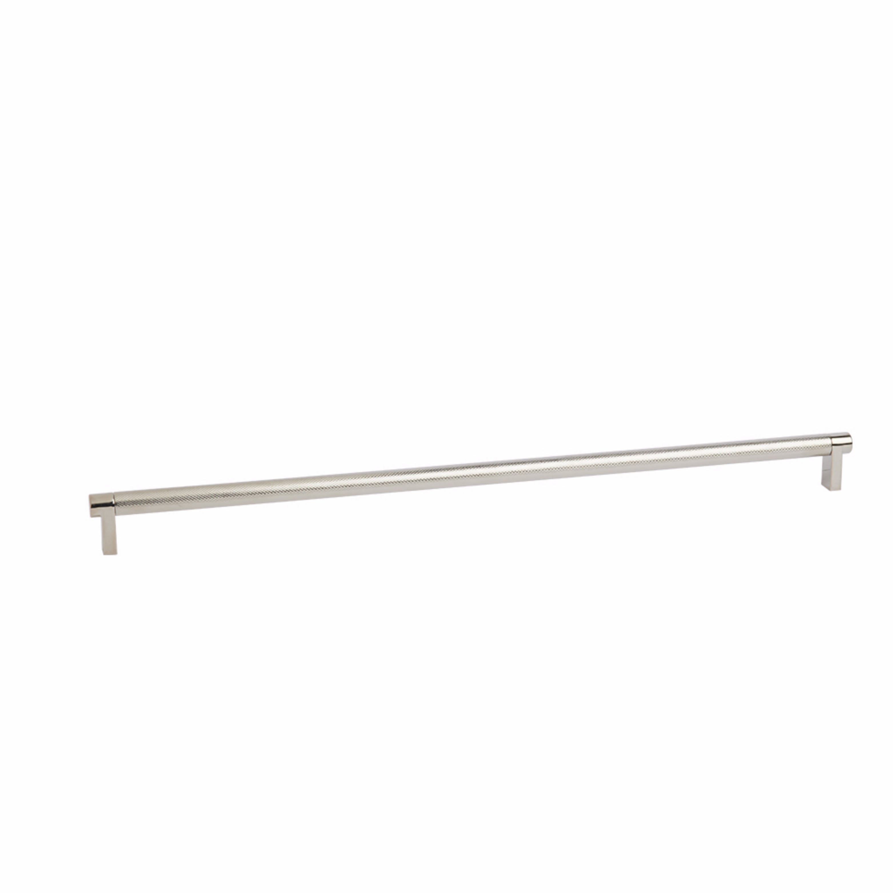 Emtek Select Cabinet Pull 18" Centers Rectangular Stem, Knurled Bar