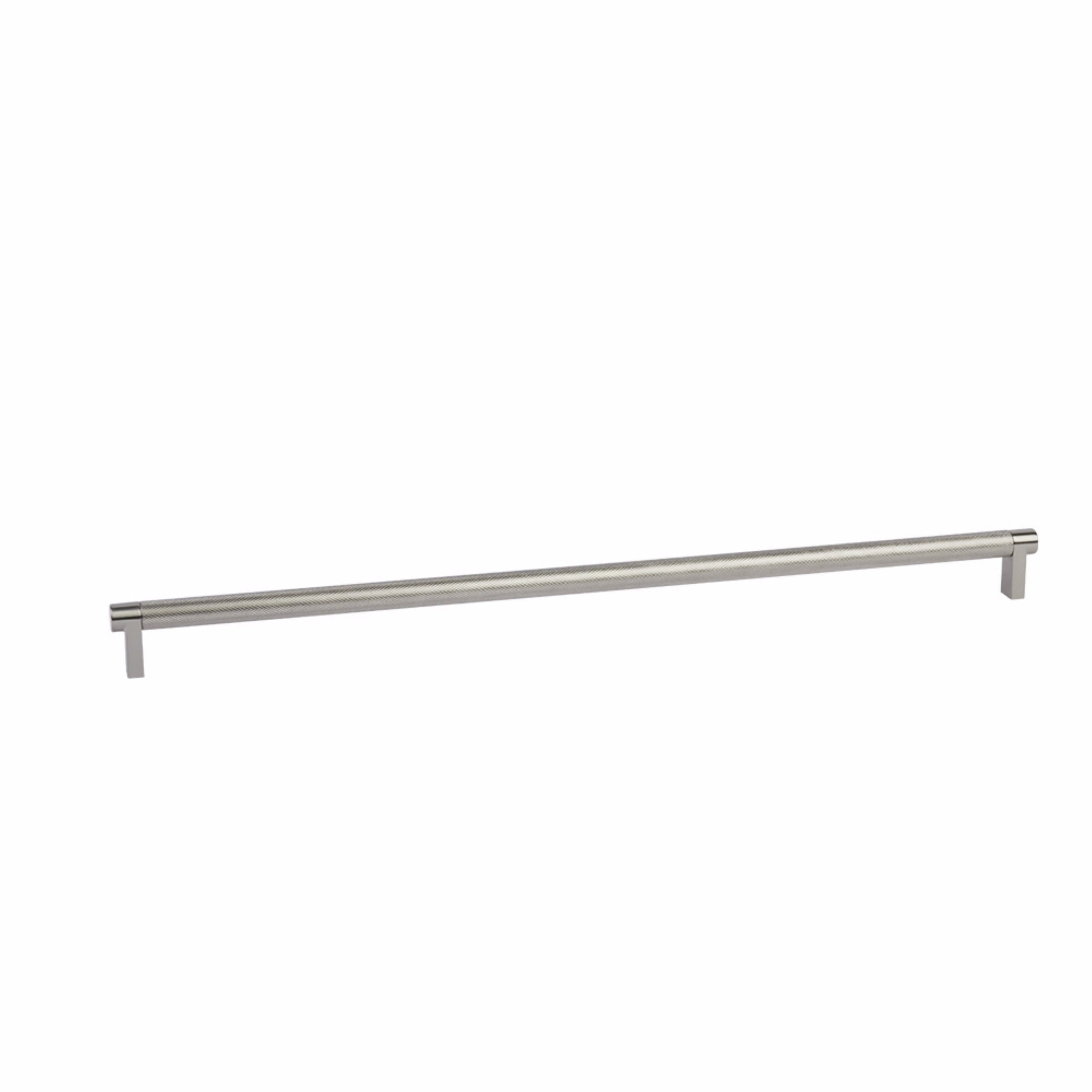 Emtek Select Cabinet Pull 18" Centers Rectangular Stem, Knurled Bar