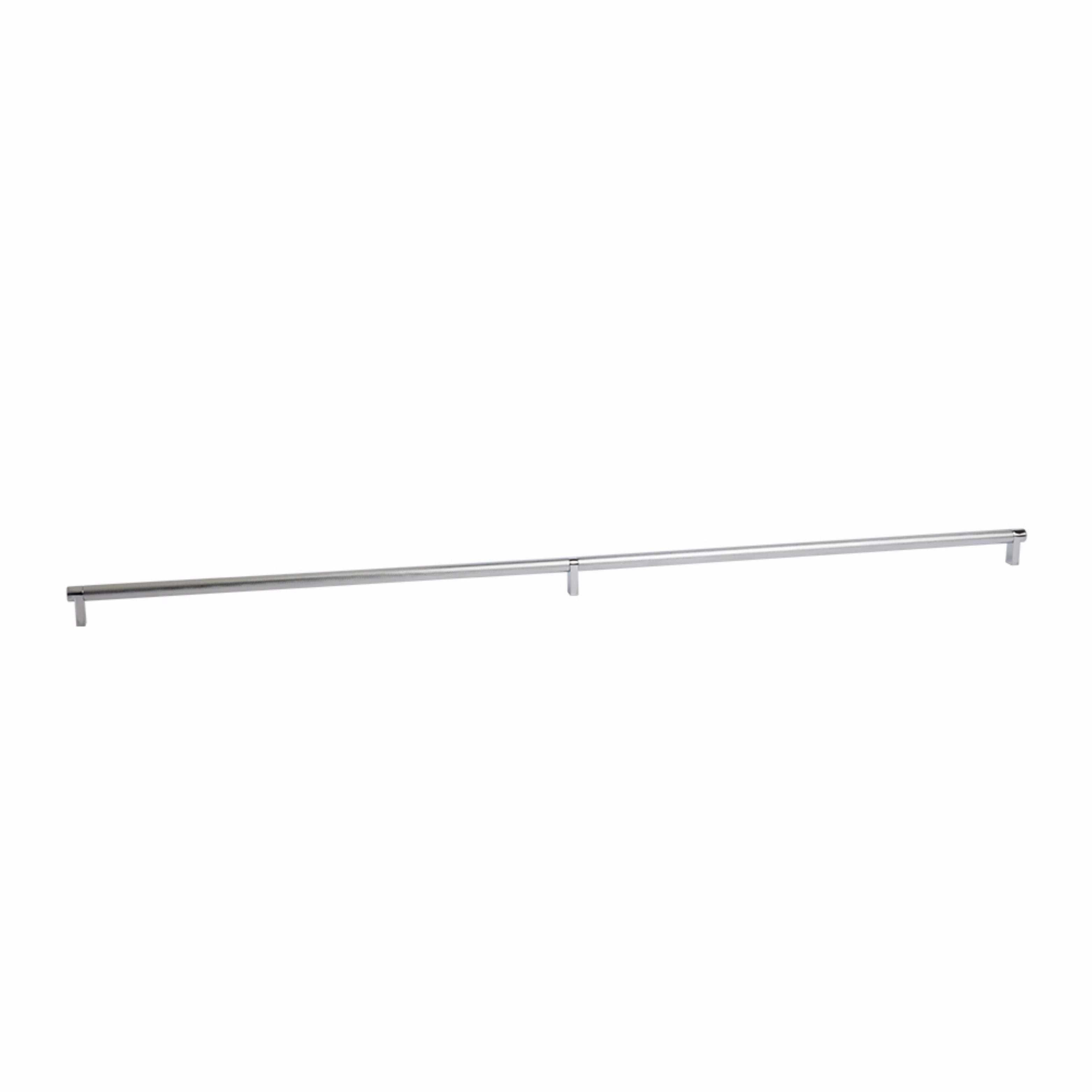 Emtek Select Cabinet Pull 36" Centers Rectangular Stem, Knurled Bar