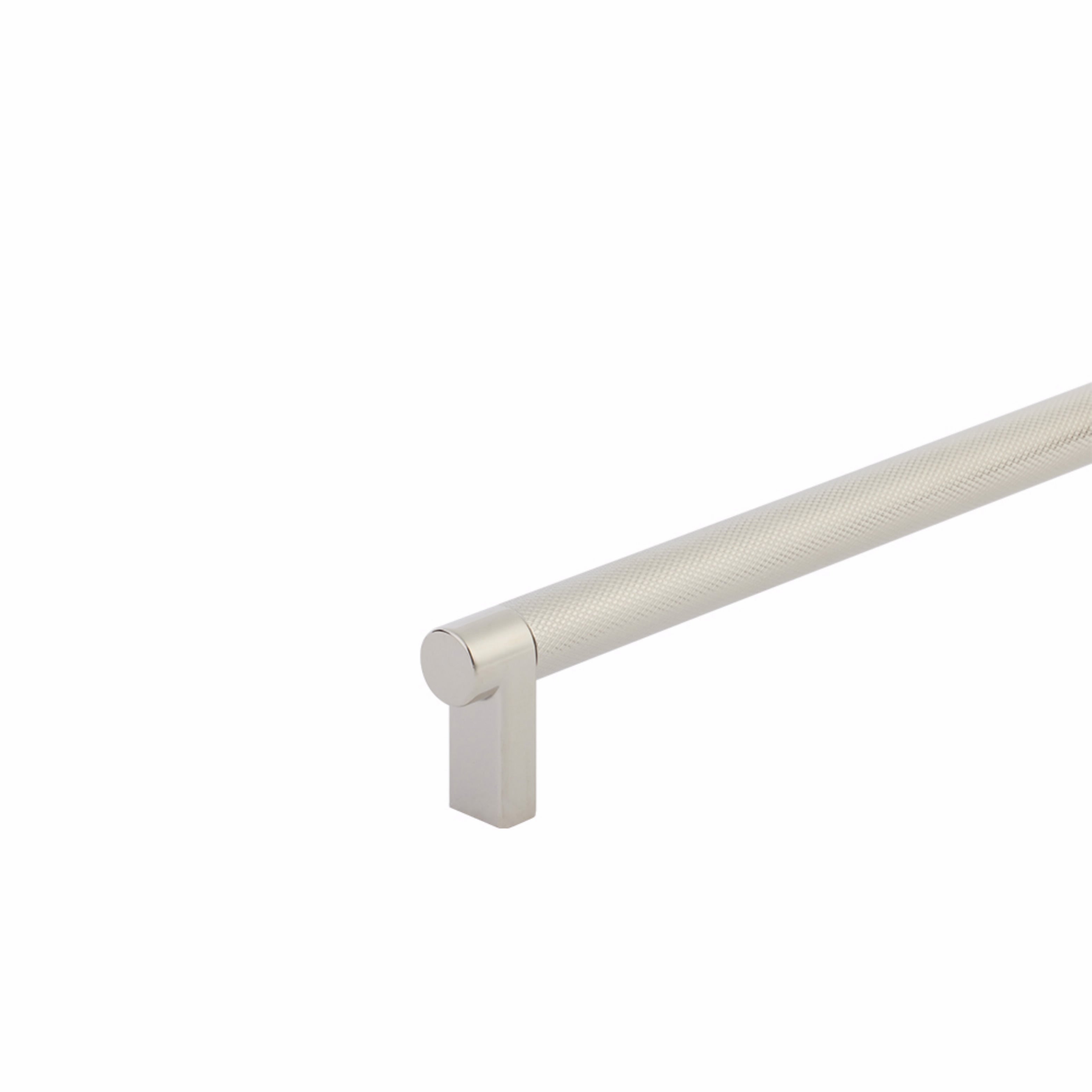 Emtek Select Cabinet Pull 54" Centers Rectangular Stem, Knurled Bar