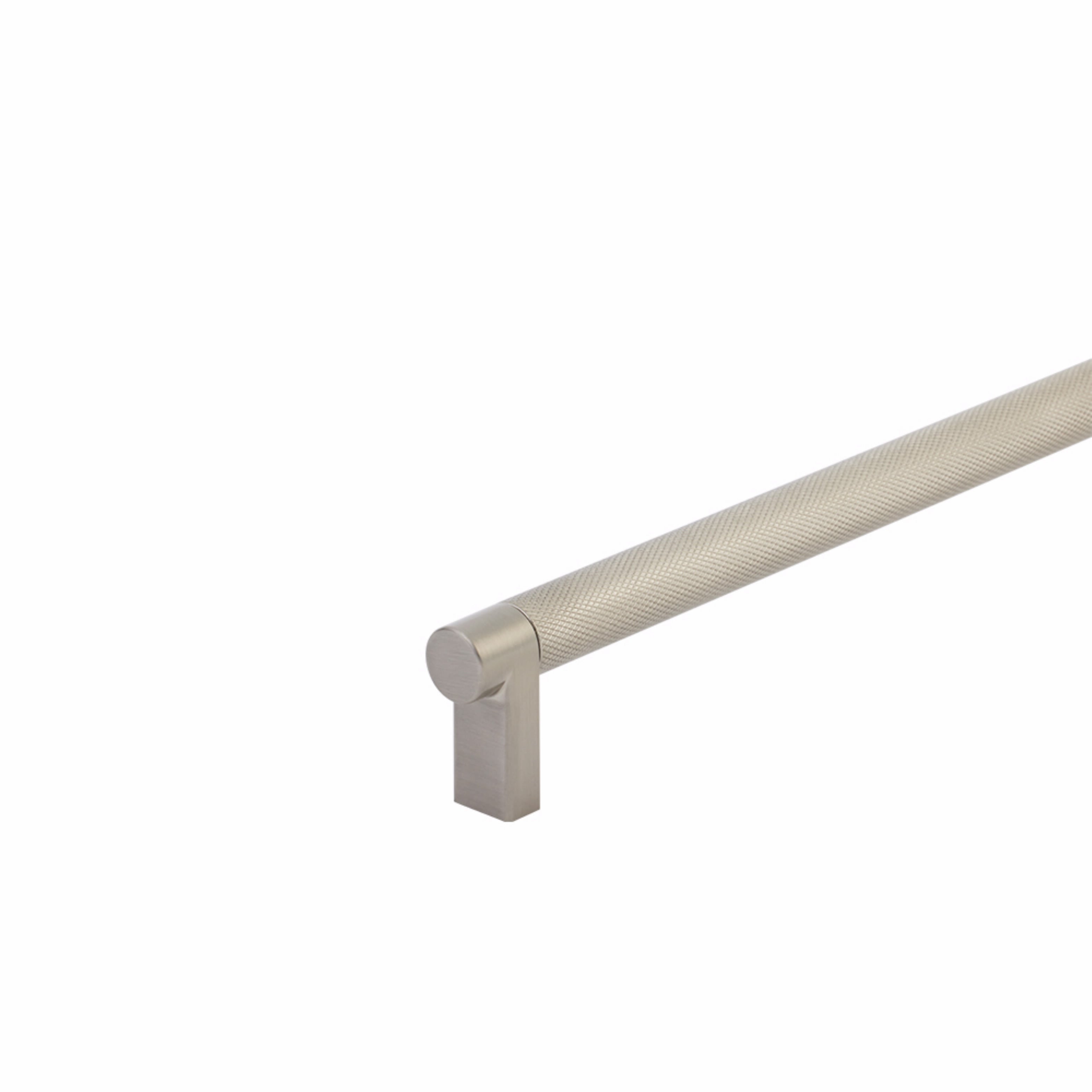 Emtek Select Cabinet Pull 54" Centers Rectangular Stem, Knurled Bar