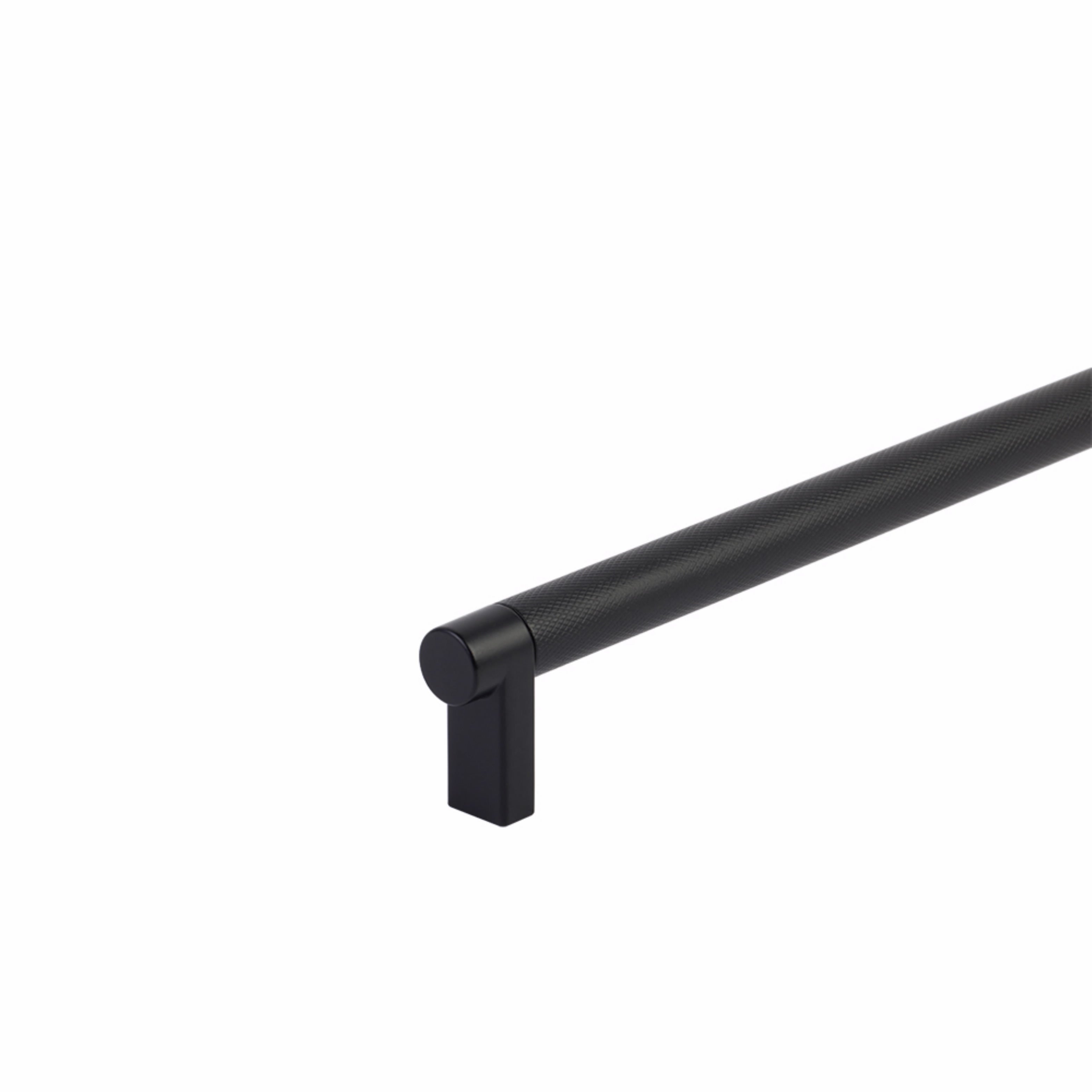 Emtek Select Cabinet Pull 54" Centers Rectangular Stem, Knurled Bar