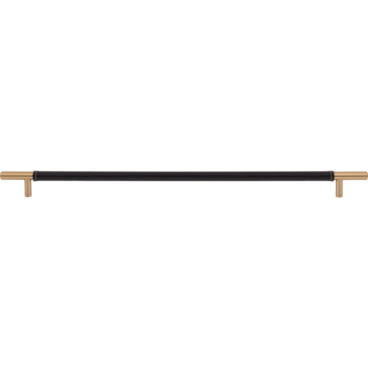 Atlas Zanzibar Black Appliance Pull Warm Brass / 17"