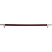 Atlas Zanzibar Brown Appliance Pull Polished Chrome / 17"