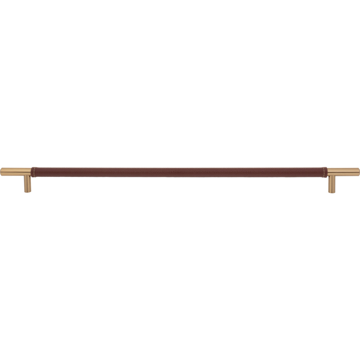 Atlas Zanzibar Brown Appliance Pull Warm Brass / 17"