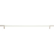 Atlas Zanzibar White Appliance Pull Polished Chrome / 17"