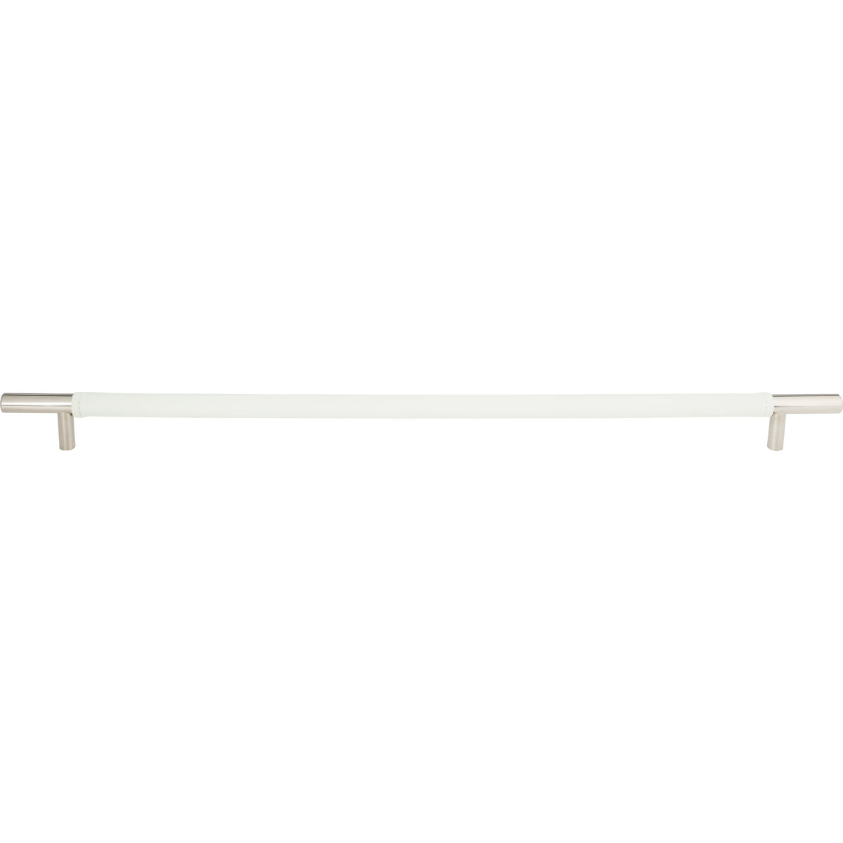 Atlas Zanzibar White Appliance Pull Polished Chrome / 17"