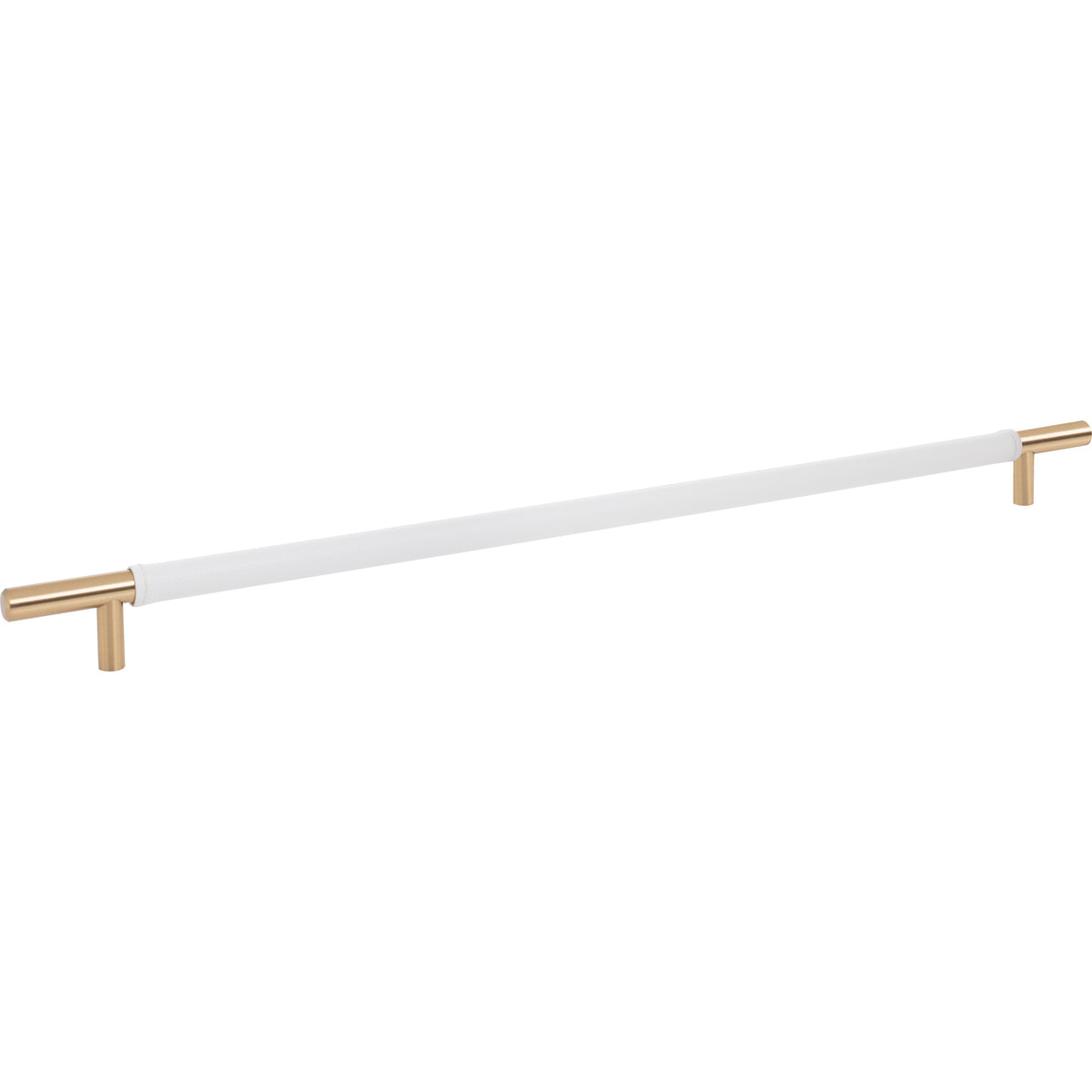 Atlas Zanzibar White Appliance Pull Warm Brass / 17"