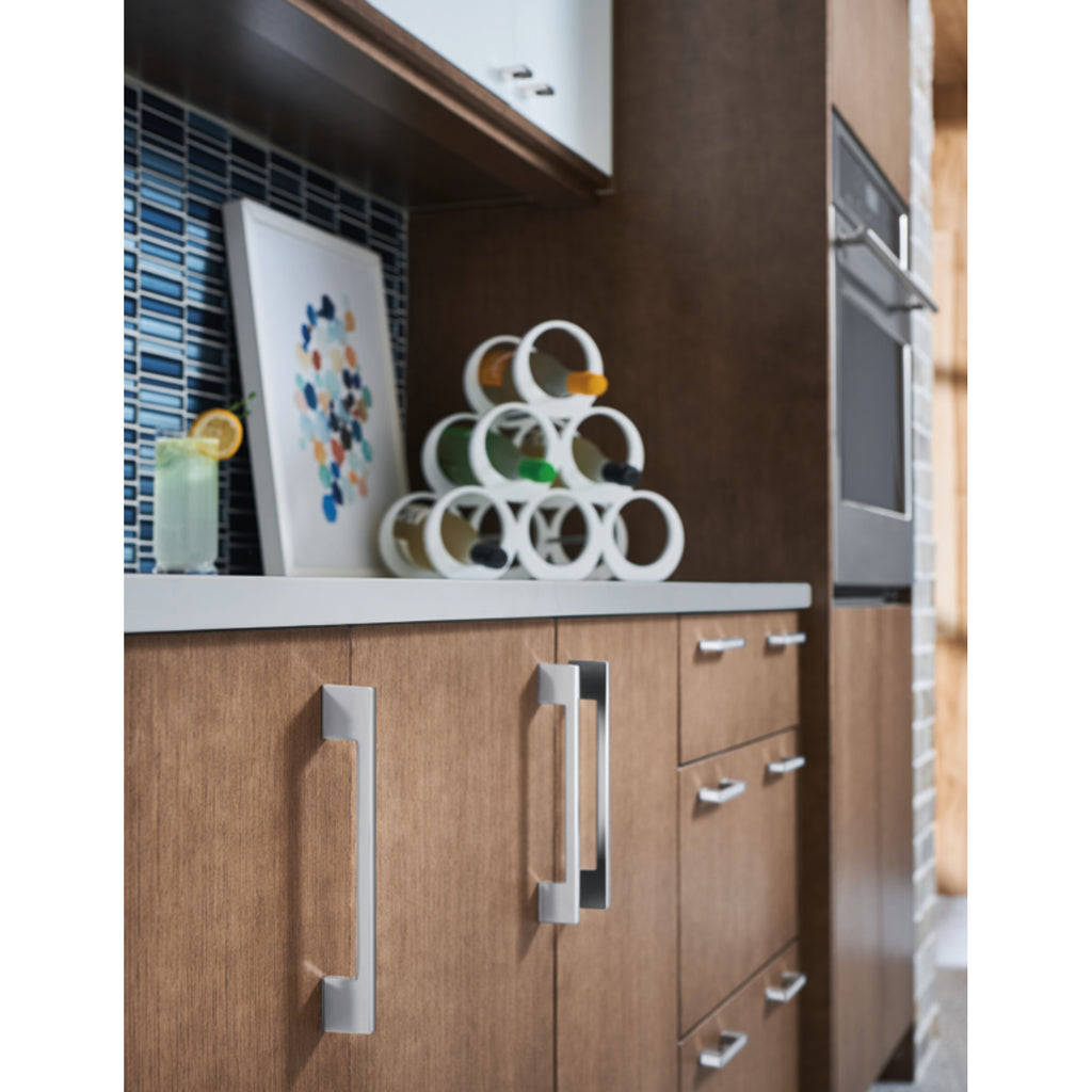 Thin Square Appliance Pull by Atlas Brushed Nickel