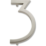 Modern Avalon House Number #3 by Atlas 4-1/2" / Brushed Nickel