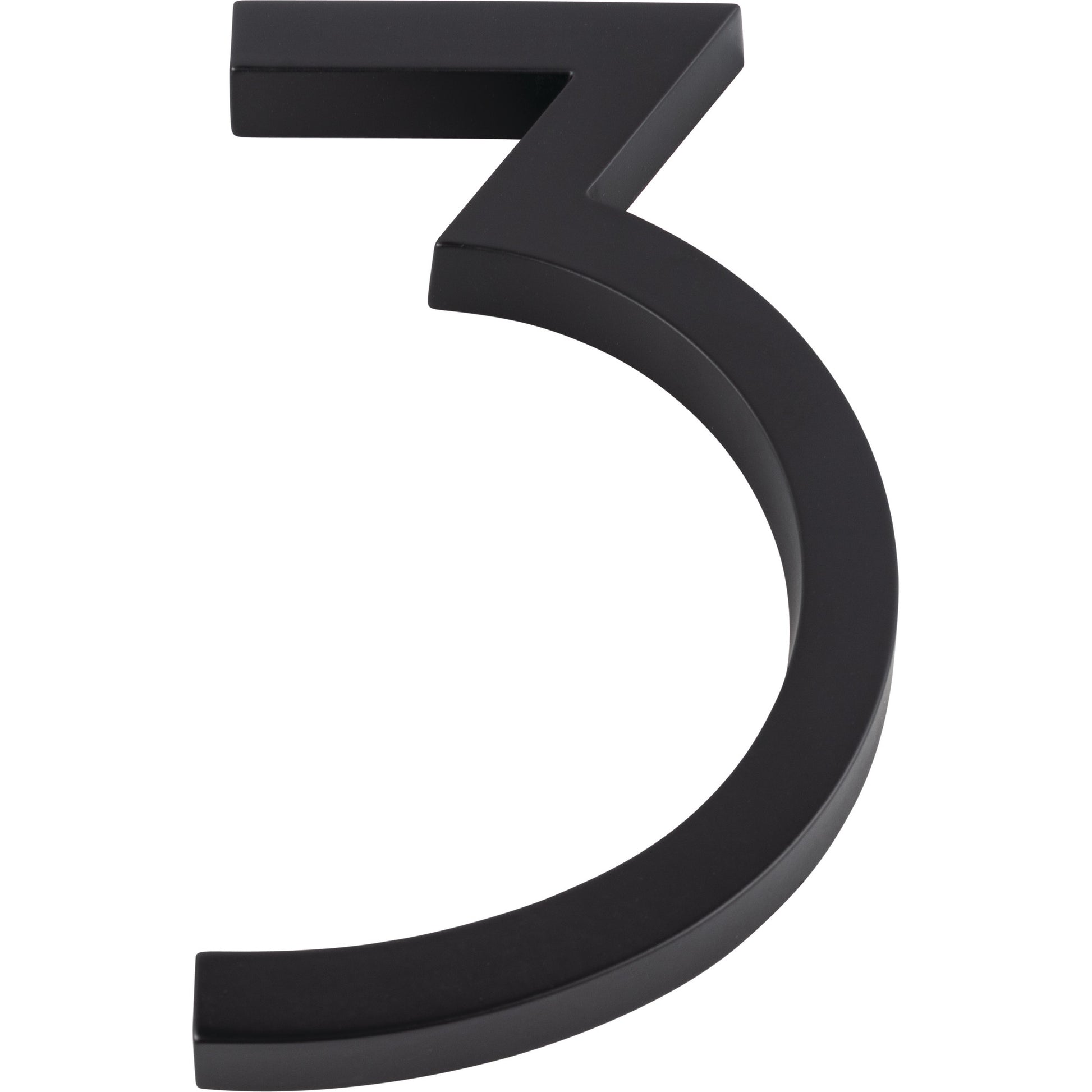 Modern Avalon House Number #3 by Atlas 6" / Matte Black