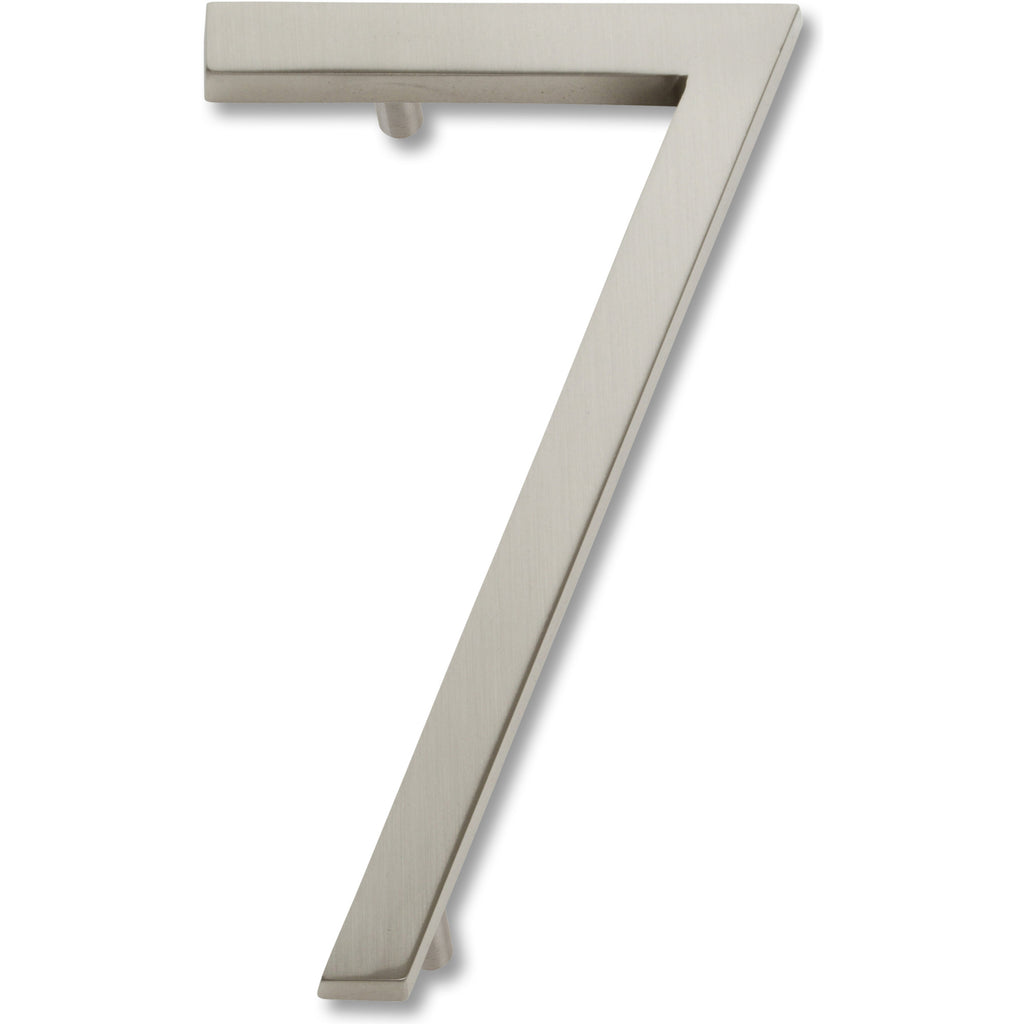 Modern Avalon House Number #7 by Atlas 4-1/2" / Brushed Nickel