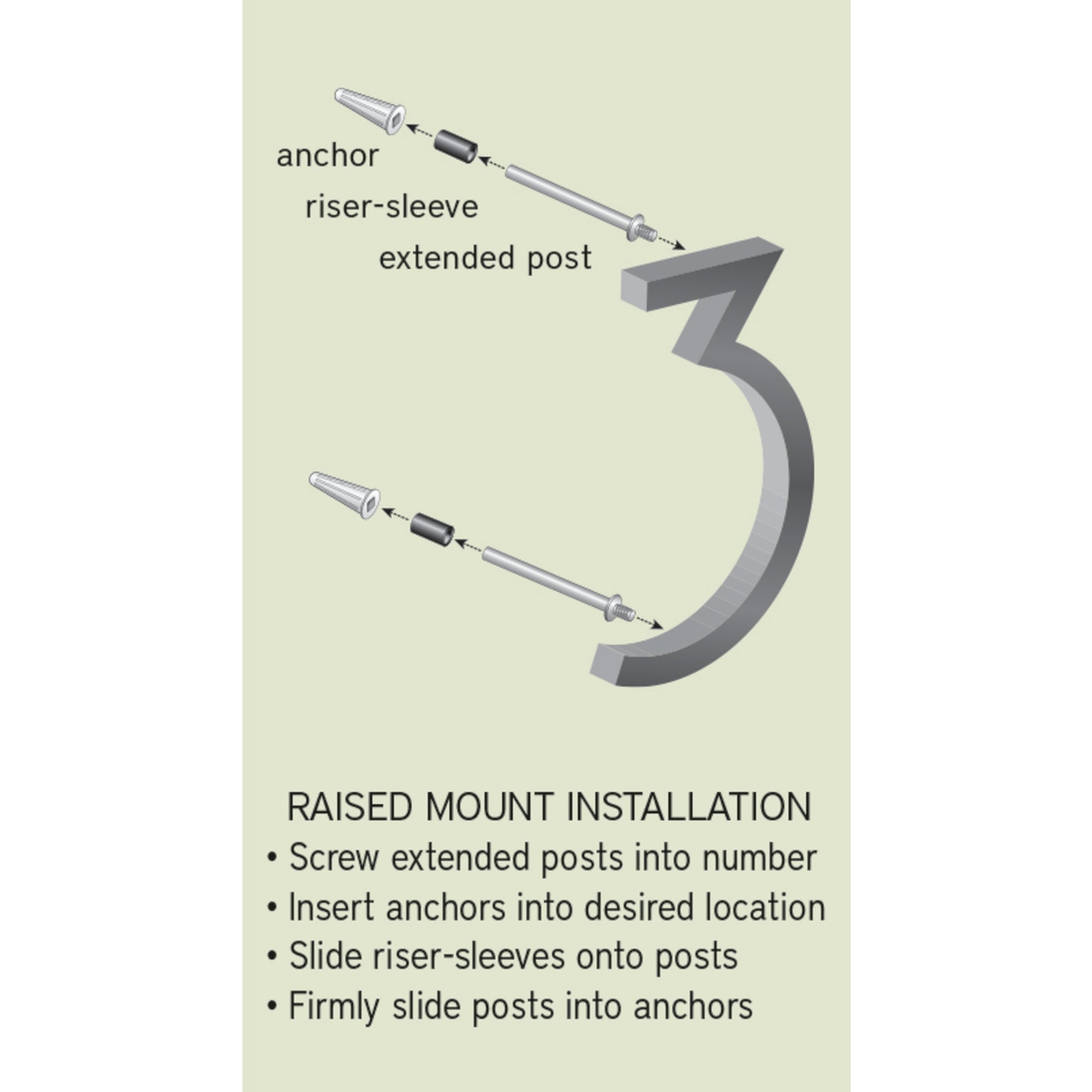 Modern Avalon House Number #8 by Atlas 6" / Matte Black