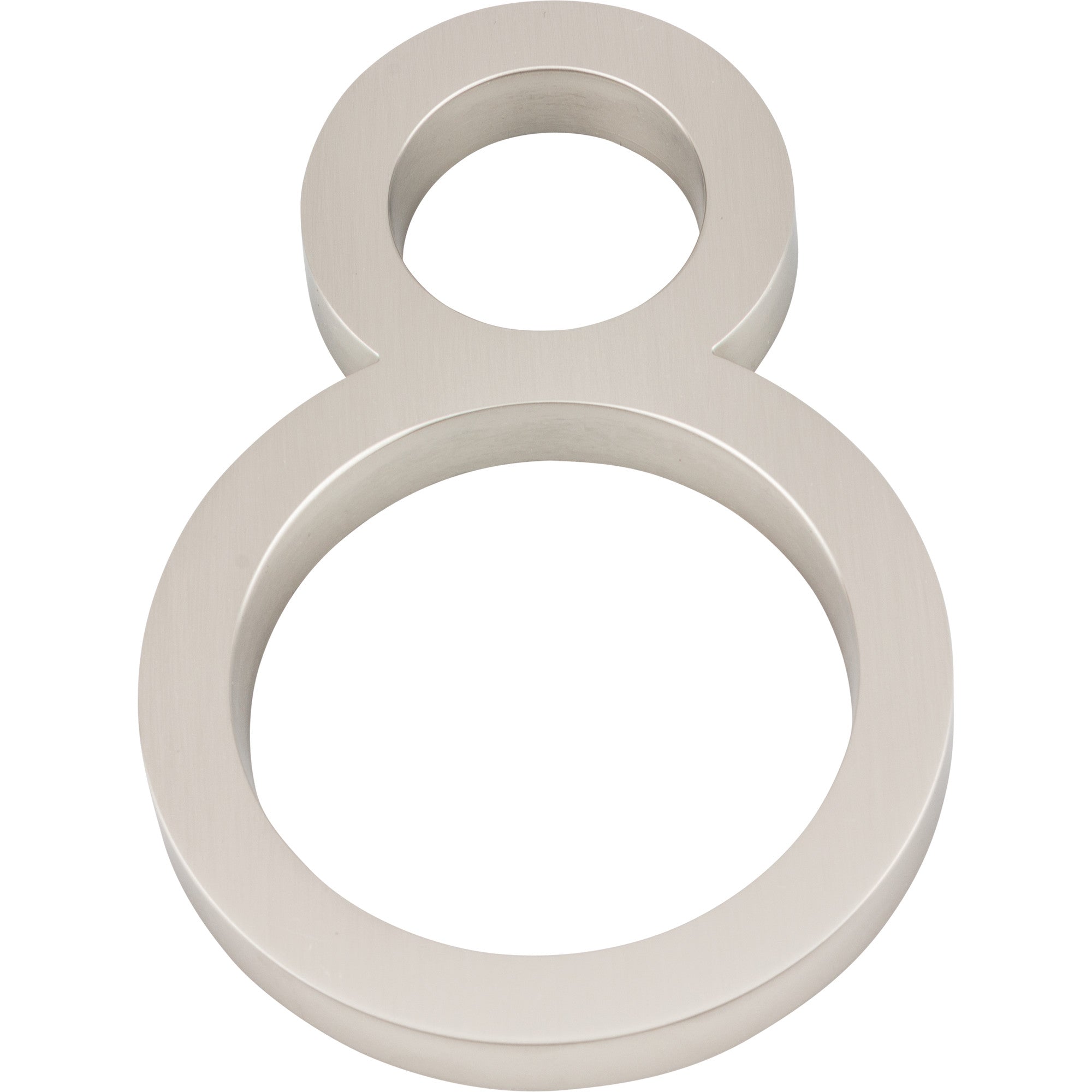 Modern Avalon House Number #8 by Atlas 6" / Brushed Nickel