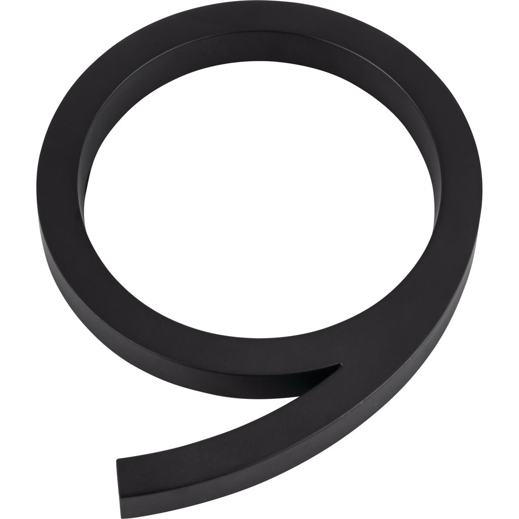 Modern Avalon House Number #9 by Atlas 6" / Matte Black