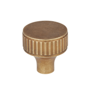 BEL - 25mm - Barwick Ridged Cabinet Knob by Armac Martin - New York Hardware