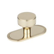 PBL - 25mm - Barwick Plain Cabinet Knob With Backplate by Armac Martin - New York Hardware