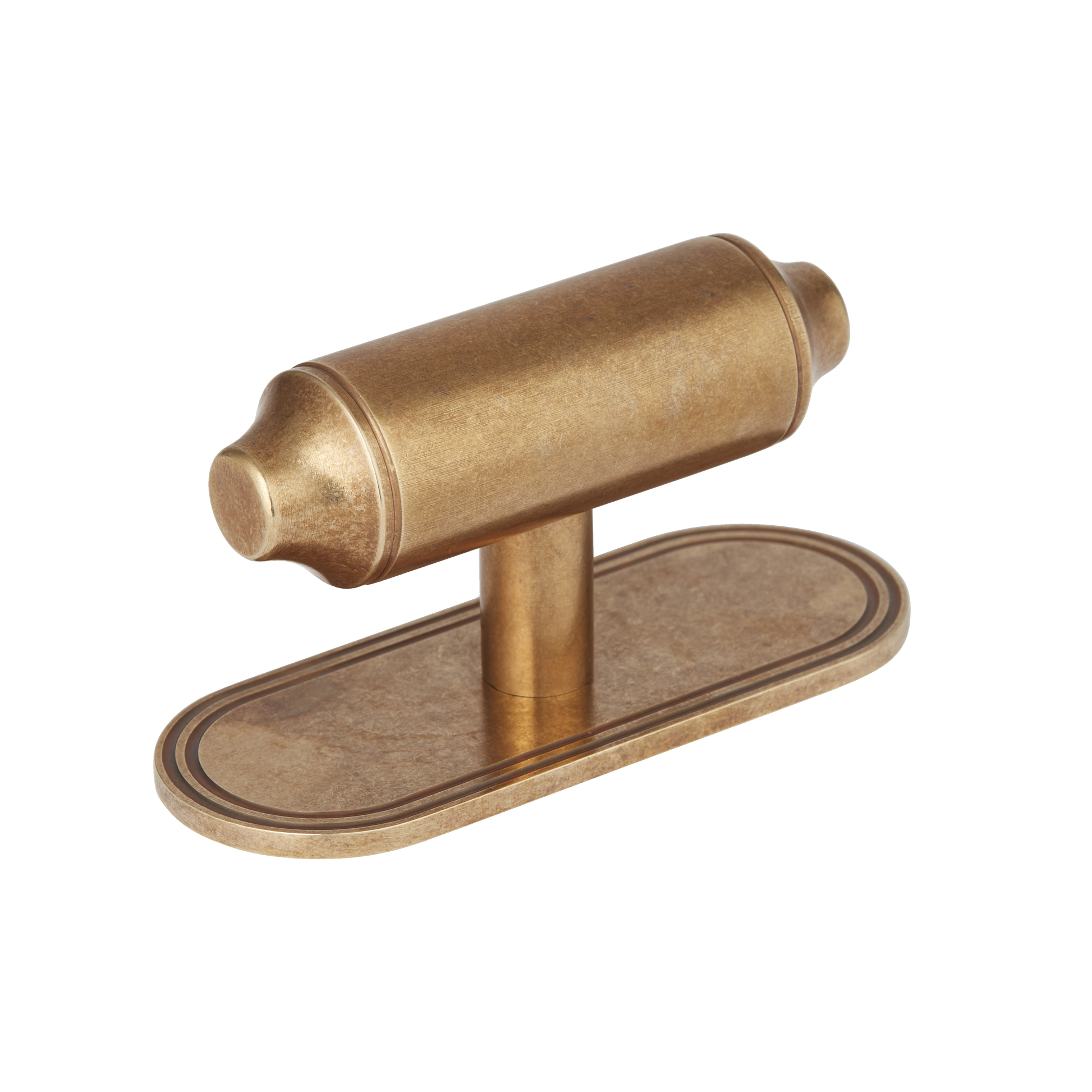 BEL - 79mm - Barwick Plain T-Bar Handle With Backplate by Armac Martin - New York Hardware