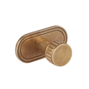 BEL - 22mm - Barwick Ridged Robe Hook With Backplate by Armac Martin - New York Hardware