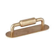 BEL - 288mm - Barwick Plain Cabinet Pull Handle With Backplate by Armac Martin - New York Hardware