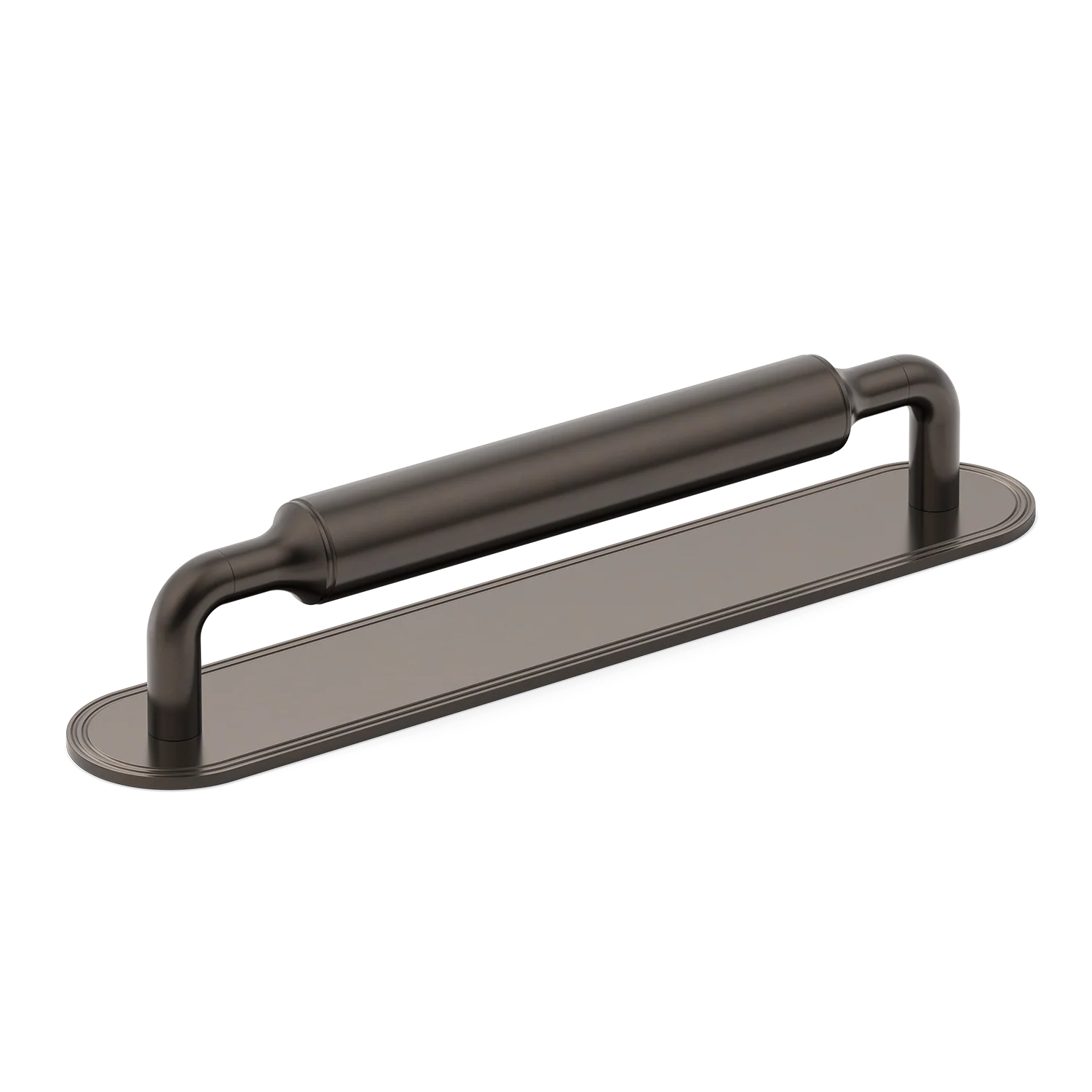 Armac Martin Barwick Plain Cabinet Pull Handle With Backplate