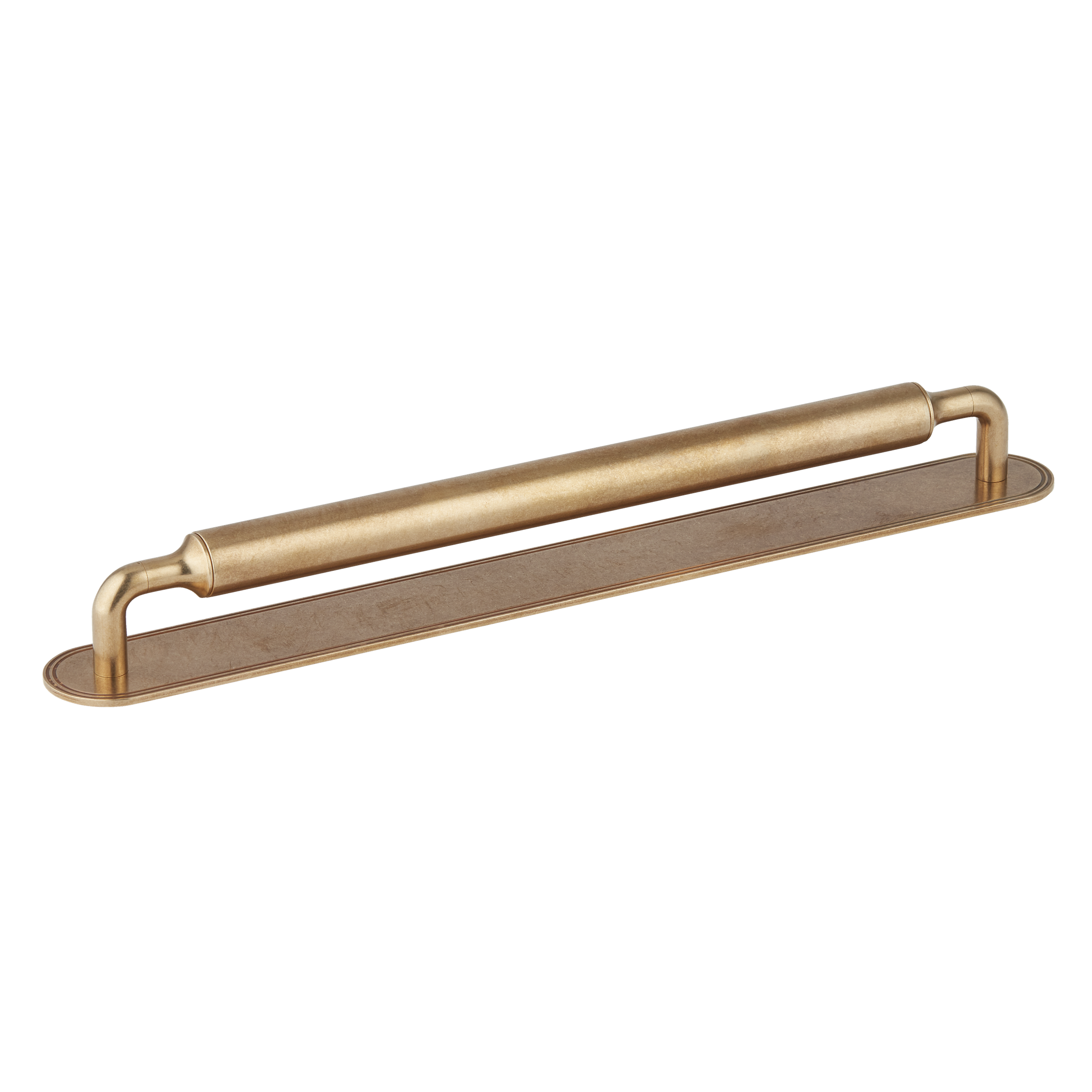 HBB - 608mm - Barwick Plain Appliance Pull With Backplate by Armac Martin - New York Hardware